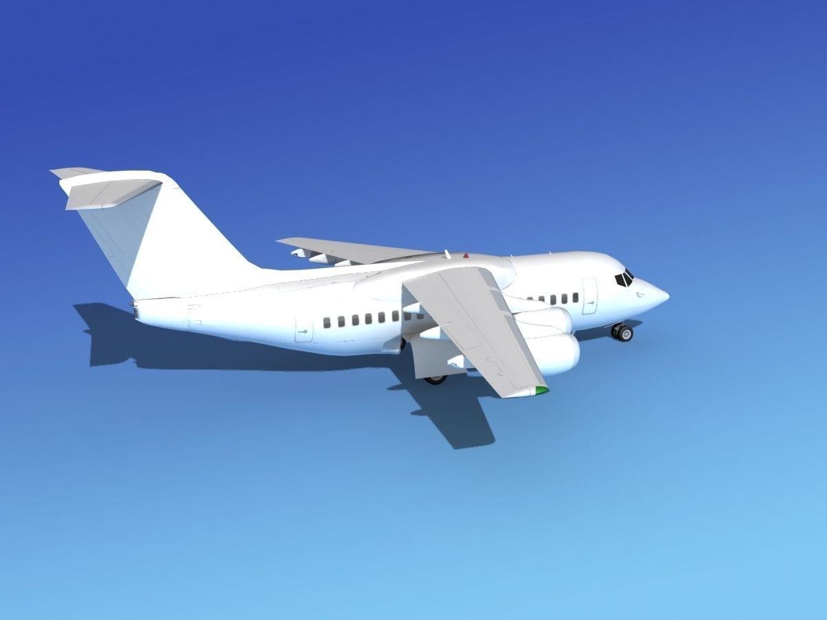 BAe 146-100 Unmarked 2 3D model_4