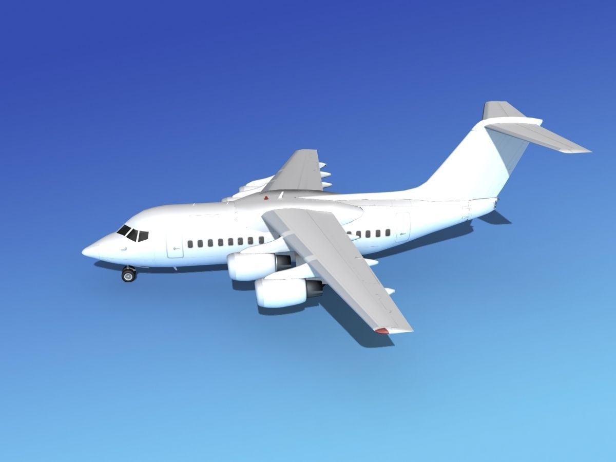 BAe 146-100 Unmarked 2 3D model_7