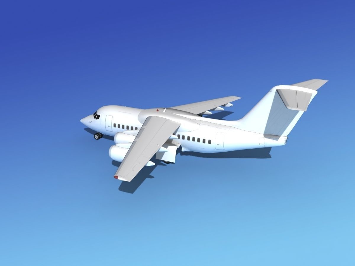 BAe 146-100 Unmarked 2 3D model_8