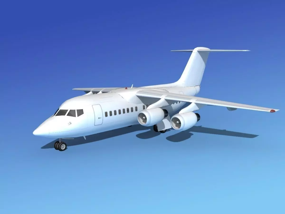 BAe 146-100 Unmarked 2 3D model_0