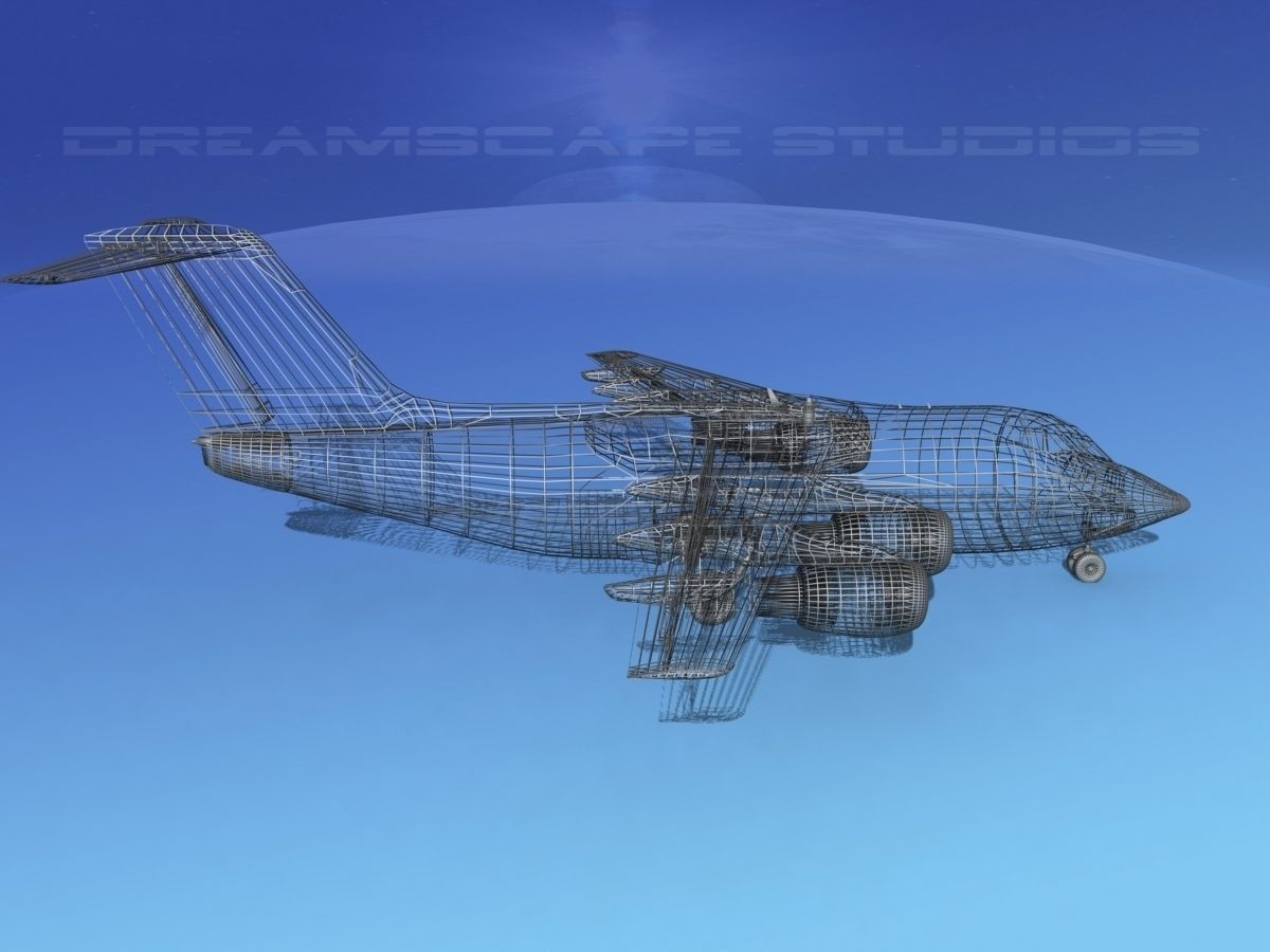 BAe 146-100 Unmarked 2 3D model_15