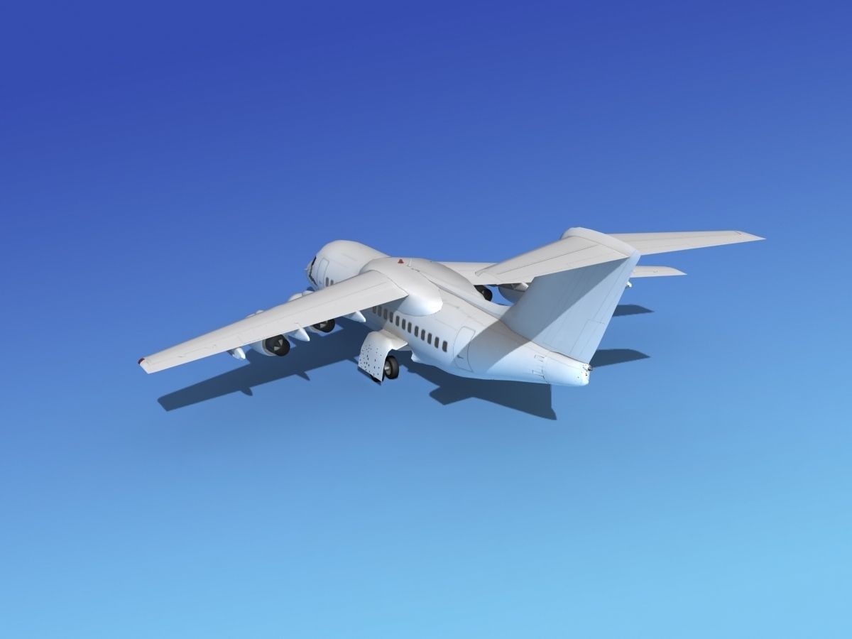 BAe 146-100 Unmarked 2 3D model_9