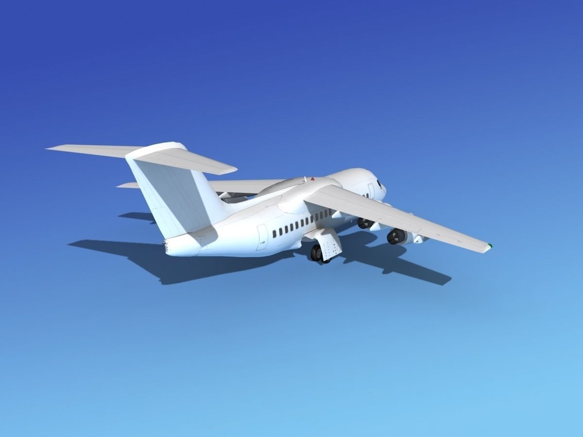 BAe 146-100 Unmarked 2 3D model_5