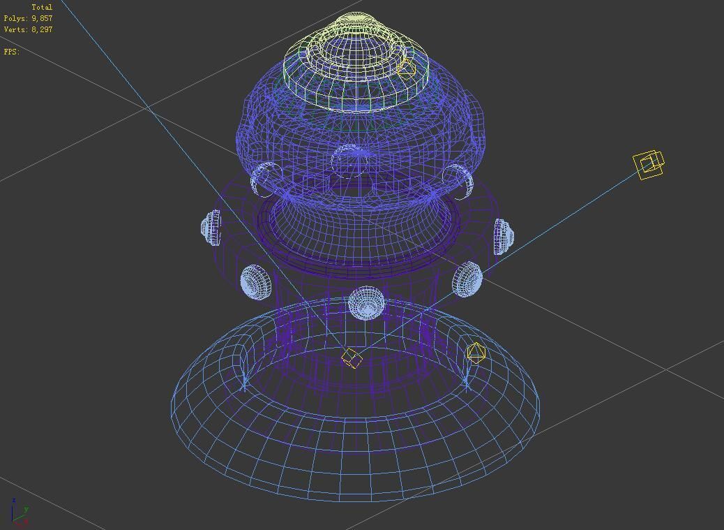 Mechanical decorative objects 01 3D model_2