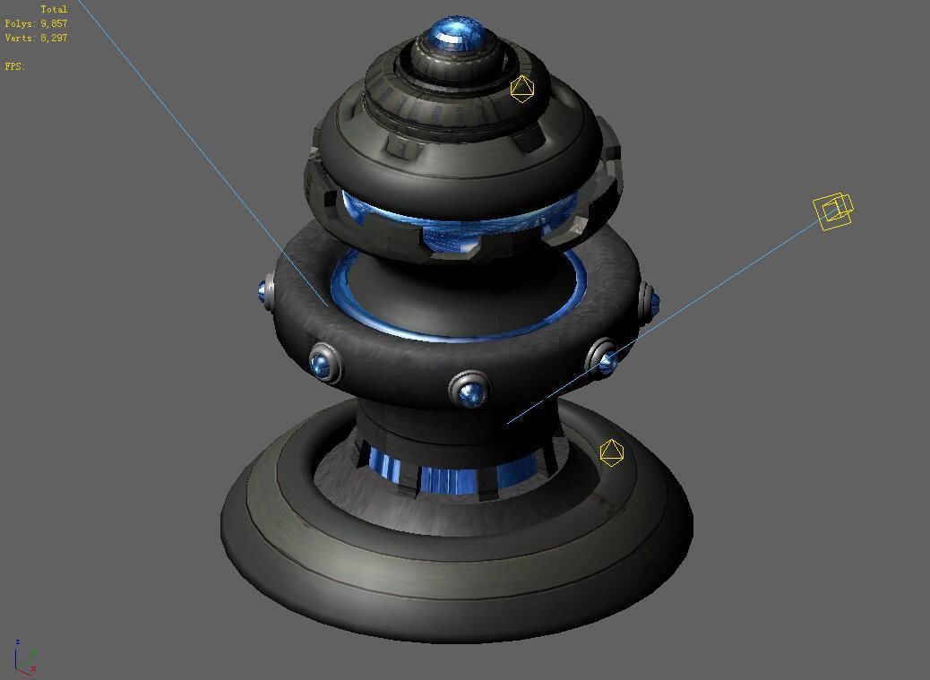 Mechanical decorative objects 01 3D model_1