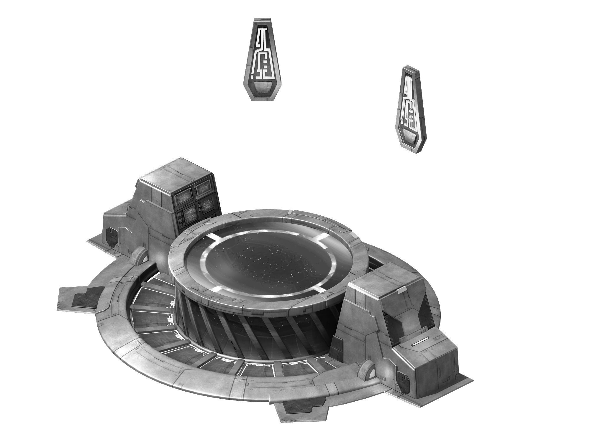 Fleet territory - the base of the veteran 3D model_4