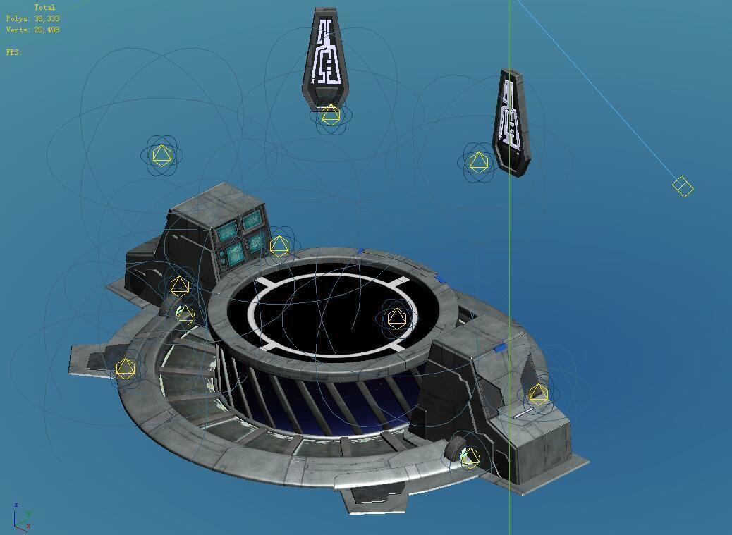 Fleet territory - the base of the veteran 3D model_1