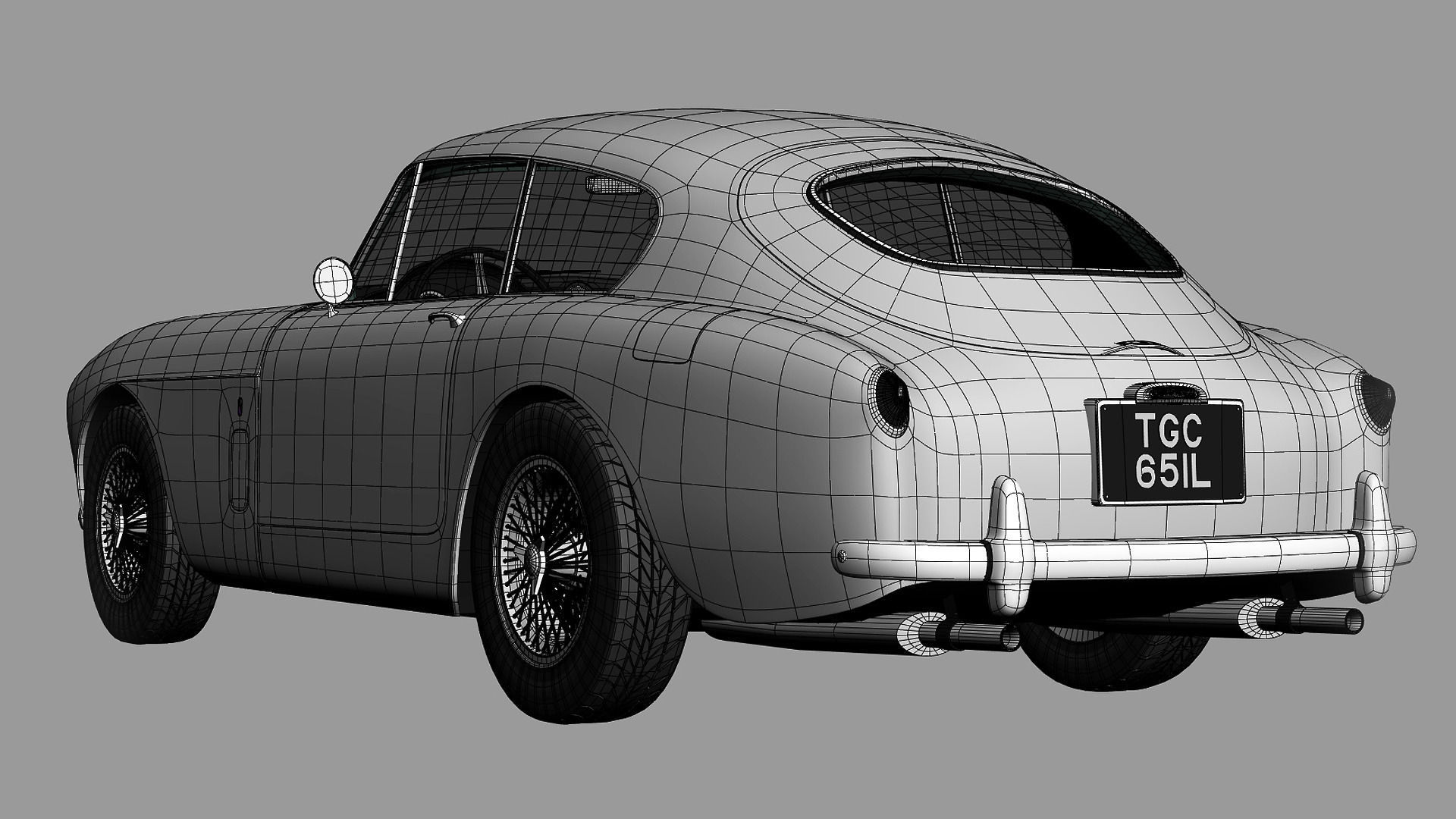 Aston Martin DB MKIII 1957 - 1959 3D model_9