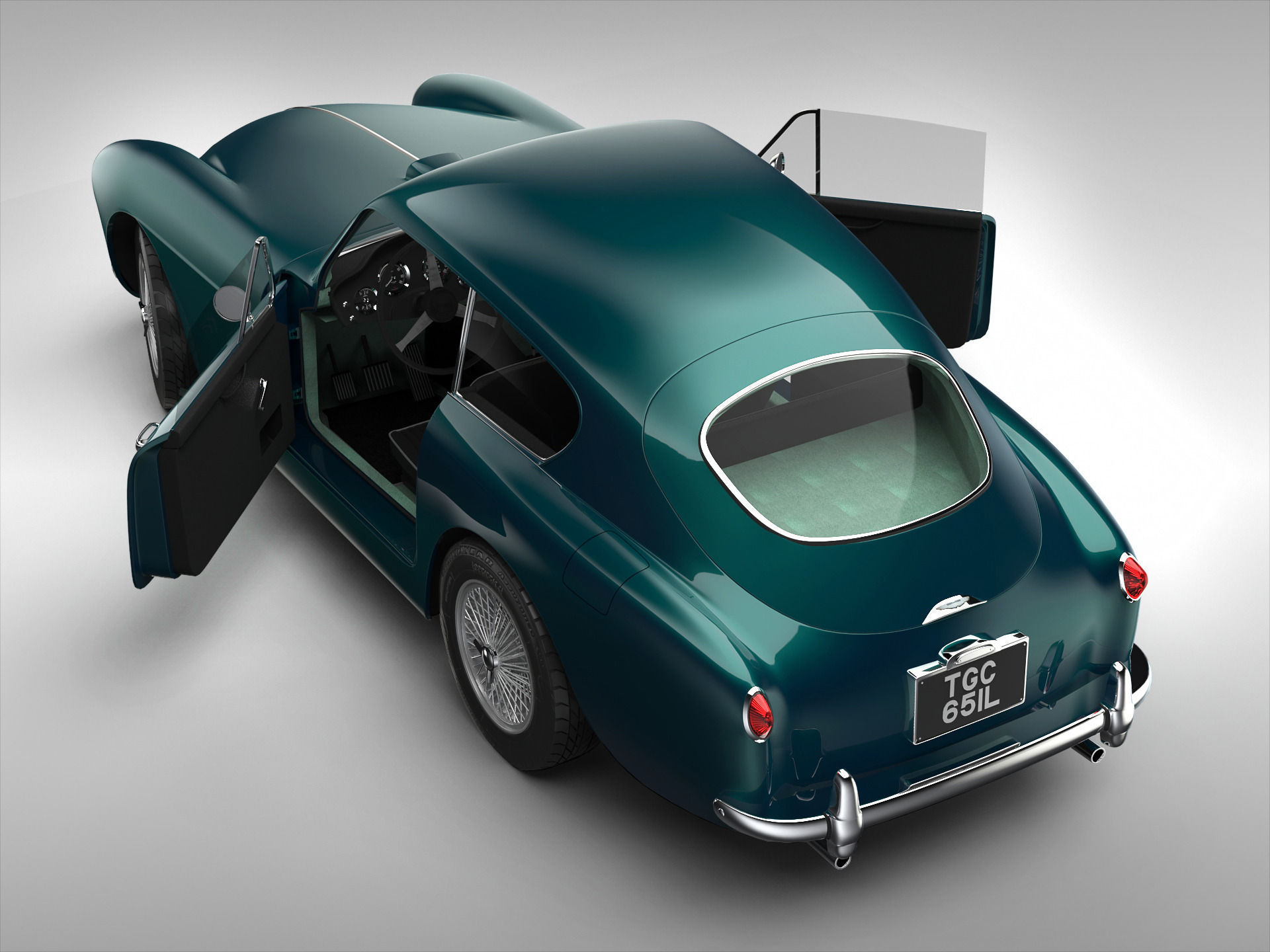 Aston Martin DB MKIII 1957 - 1959 3D model_3
