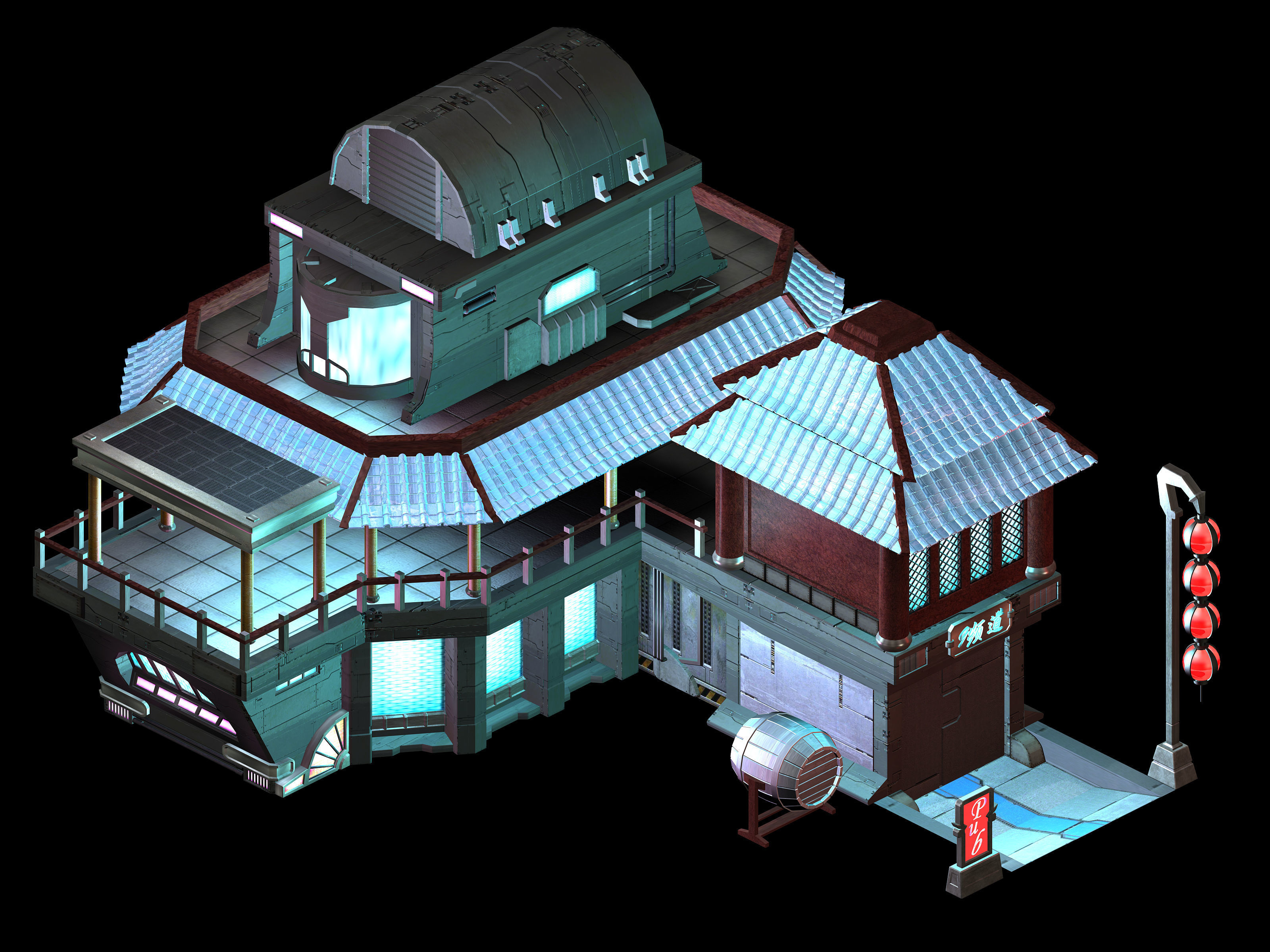 Science Fiction World - Bar 12 3D model_4
