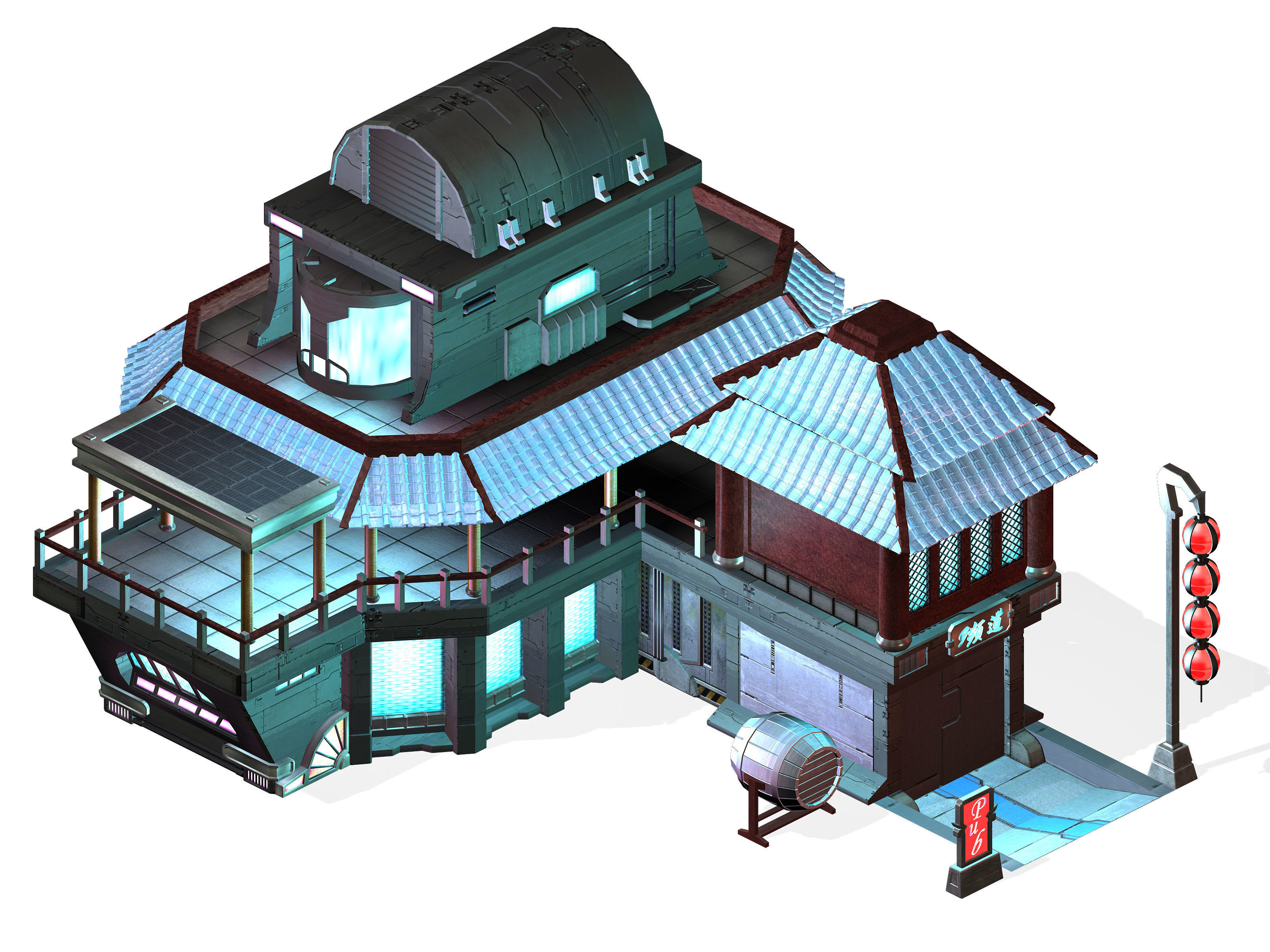 Science Fiction World - Bar 12 3D model_2