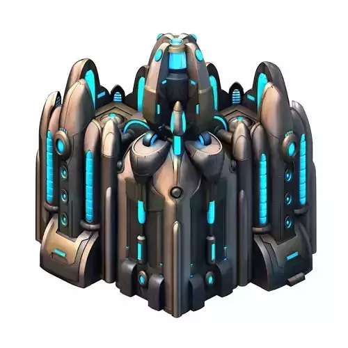 Space Station - City Wall Corner 03