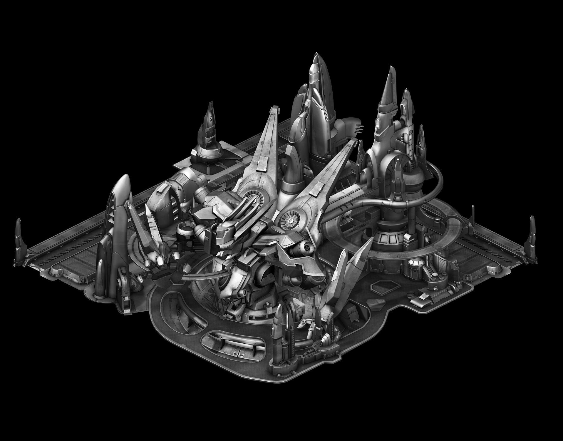 Miracle - Robot City 01 3D model_3