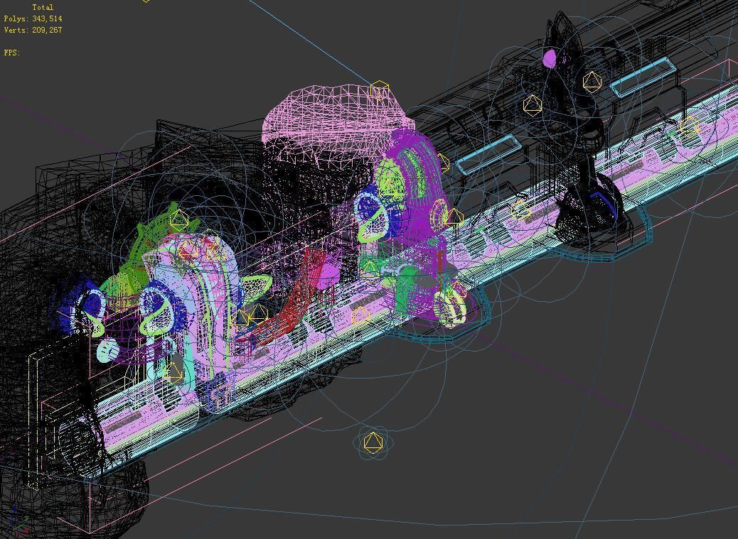 Mountain drainage pipe - wall 01 3D model_9