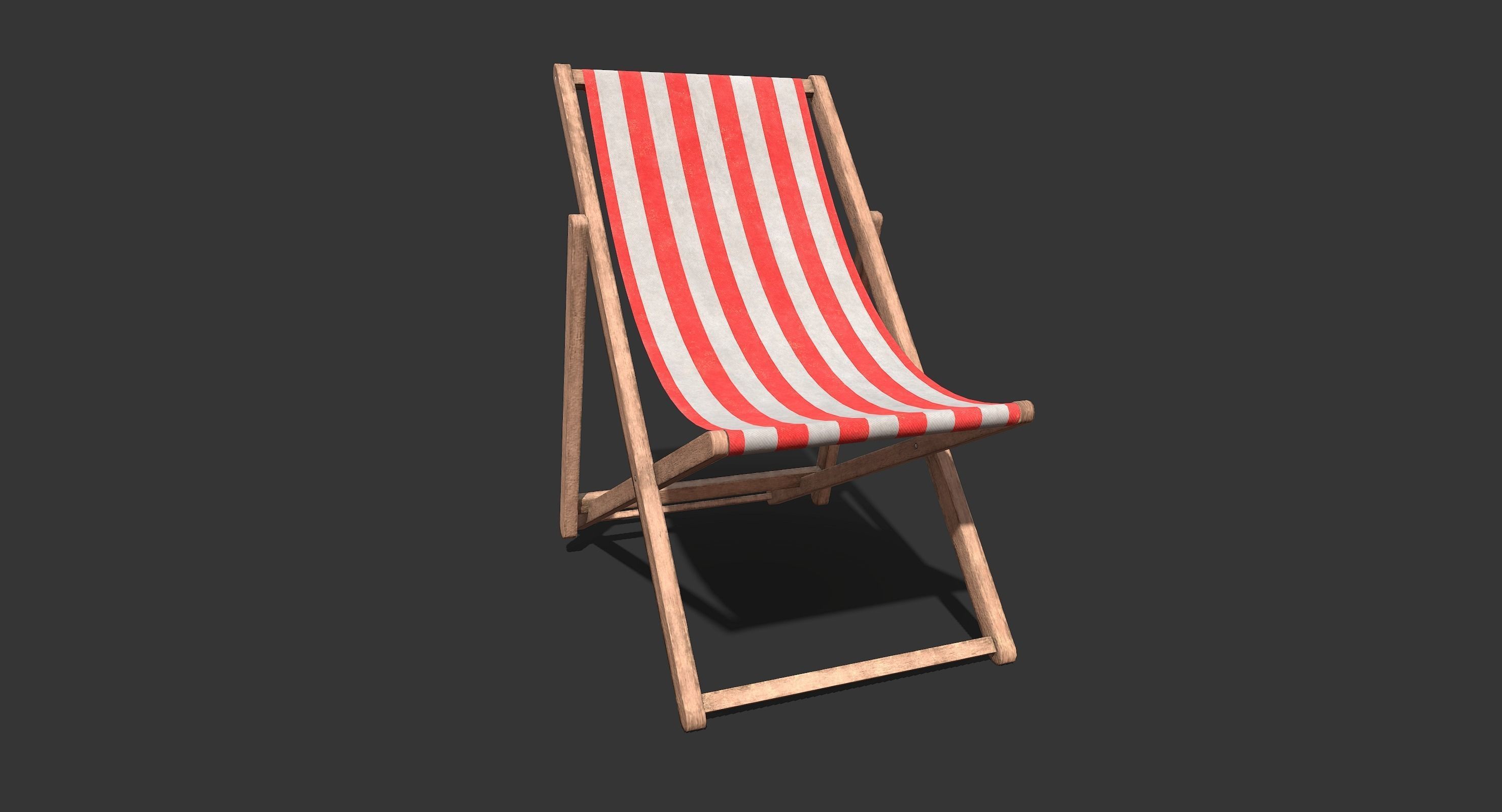 Beach Pack Low-poly 3D model_9