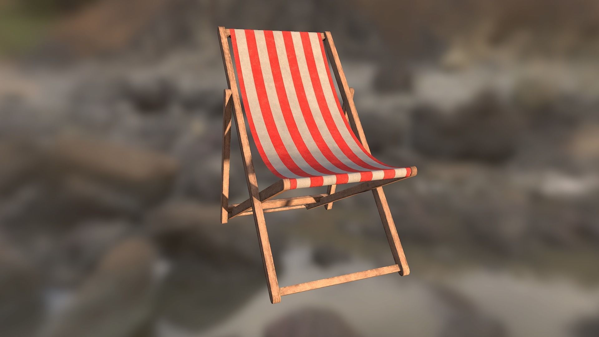 Beach Pack Low-poly 3D model_4