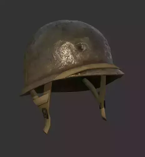 Helmet Military WW2 Soldier Army Low-poly 3D model