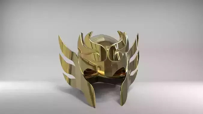 Libra helmet from Saint Seiya knights of Zodiac 3D print model