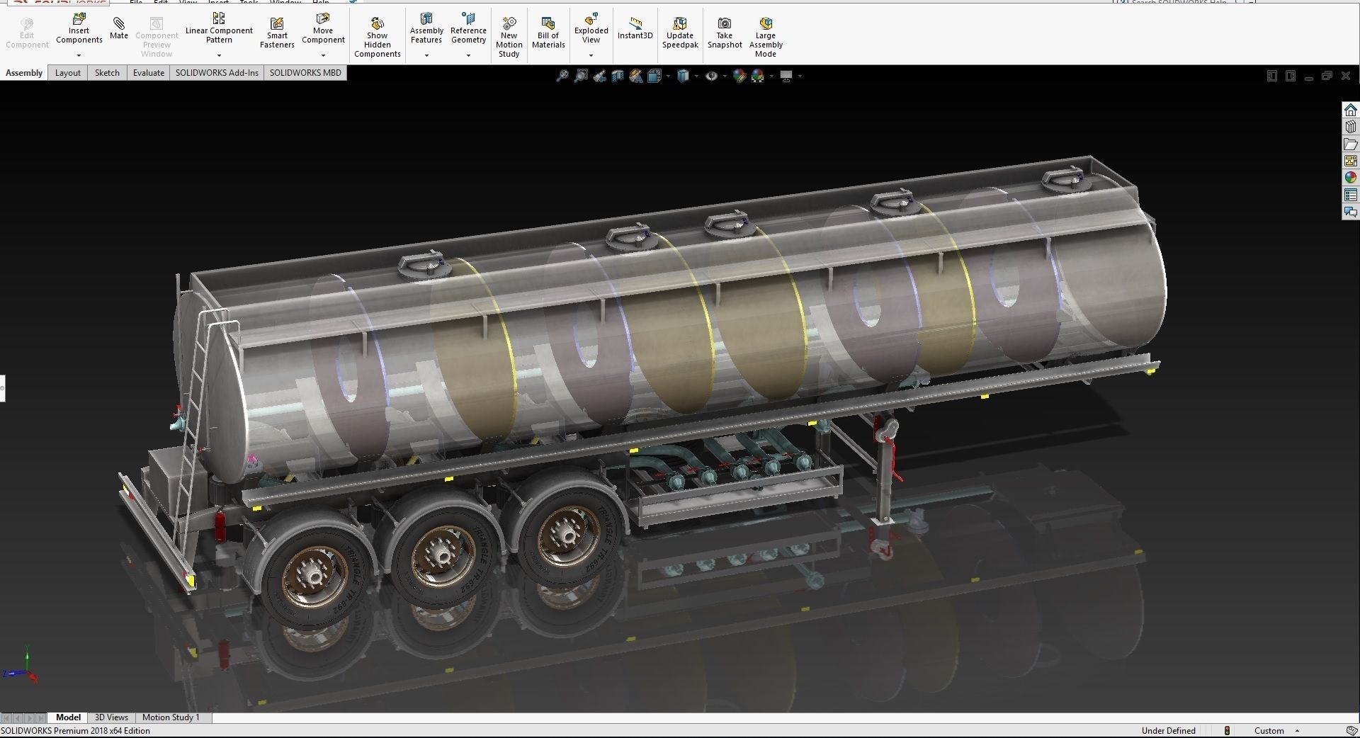 Fuel Tanker 35000L Deisal Tanker 3D model_2