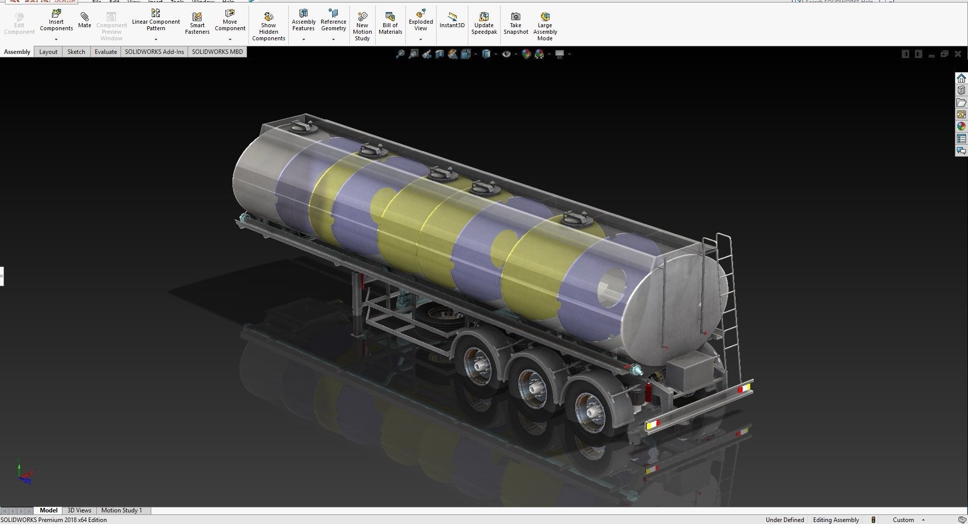 Fuel Tanker 35000L Deisal Tanker 3D model_4
