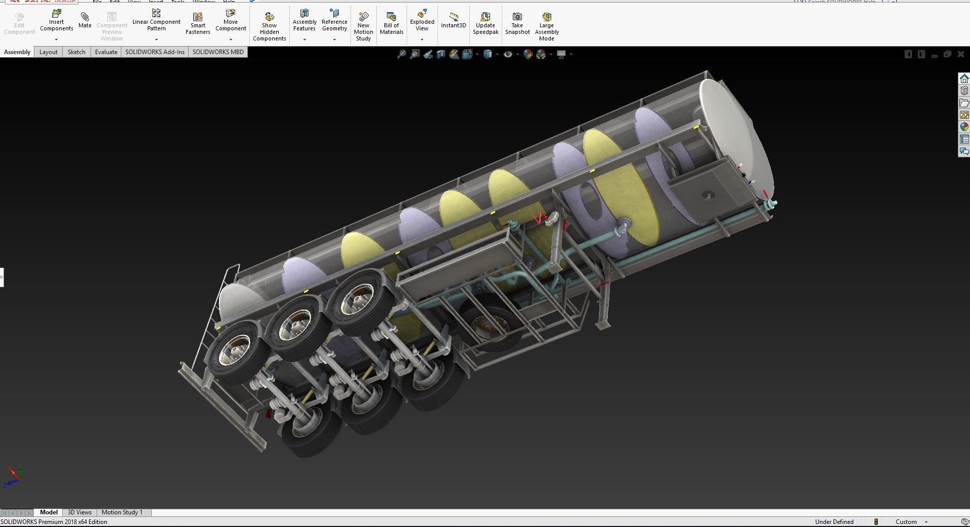 Fuel Tanker 35000L Deisal Tanker 3D model_3