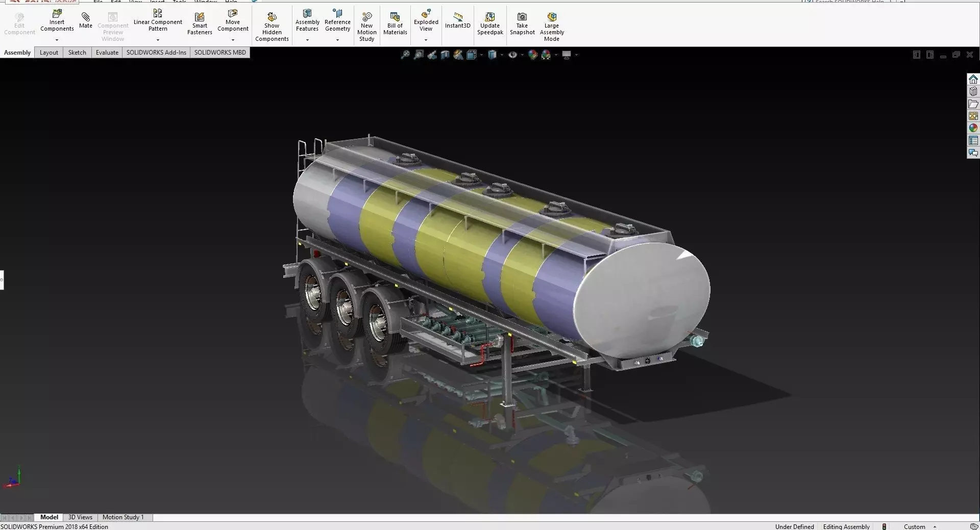 Fuel Tanker 35000L Deisal Tanker 3D model_0