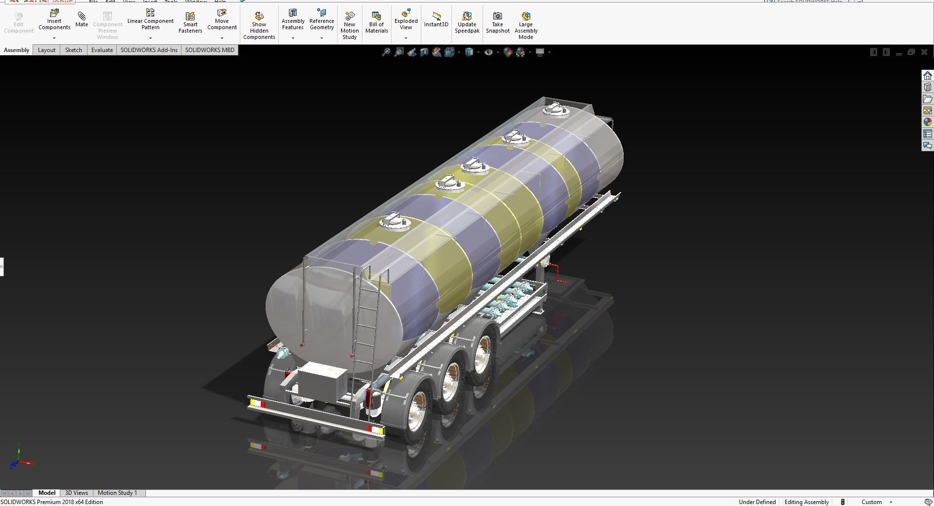Fuel Tanker 35000L Deisal Tanker 3D model_1