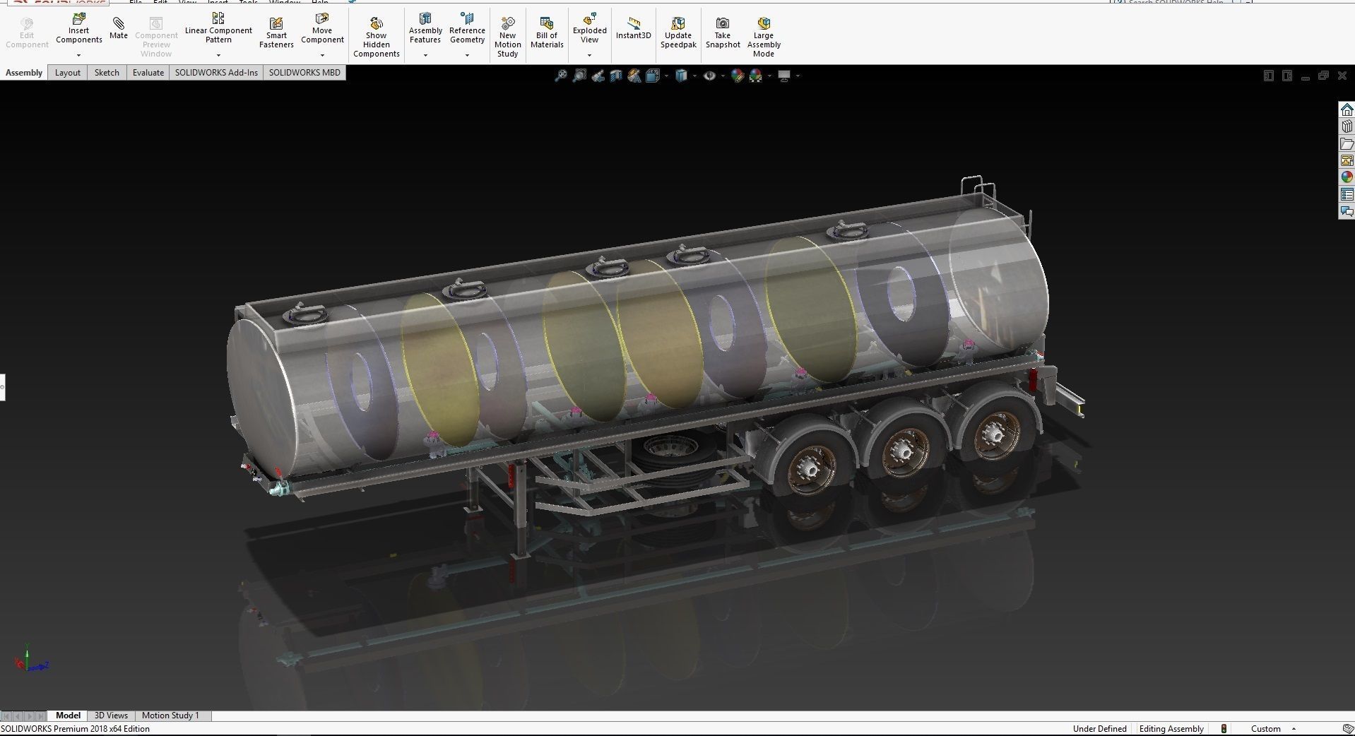 Fuel Tanker 35000L Deisal Tanker 3D model_6