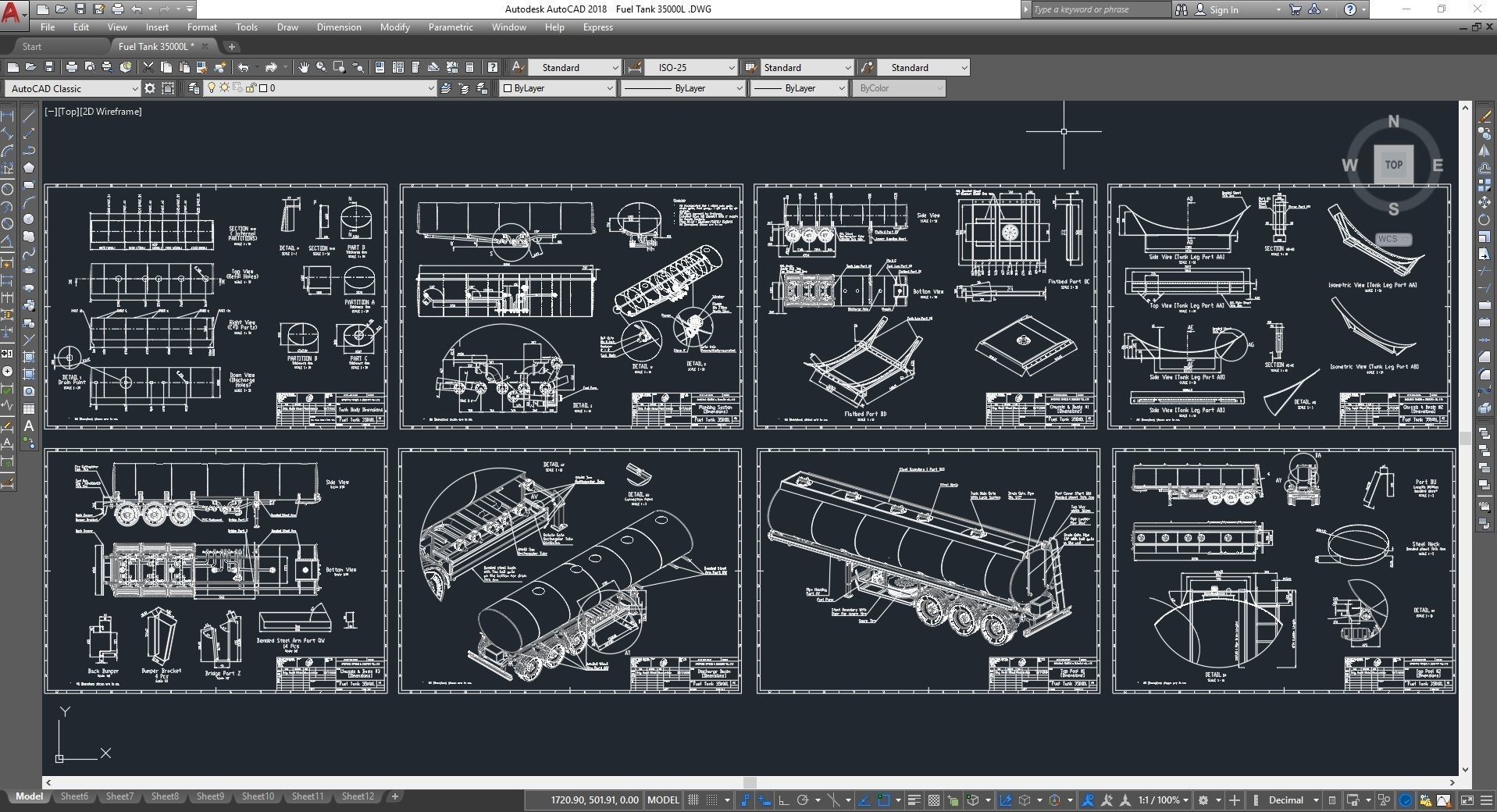 Fuel Tanker 35000L Deisal Tanker 3D model_7