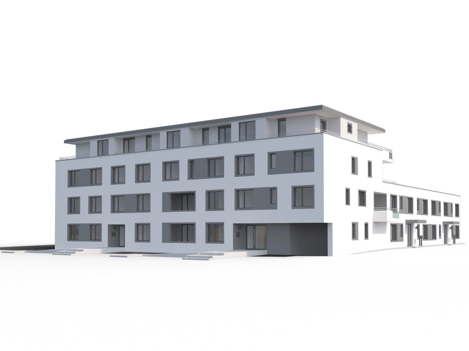 12x Secular buildings - 3D Building Models 3D Model Collection_12
