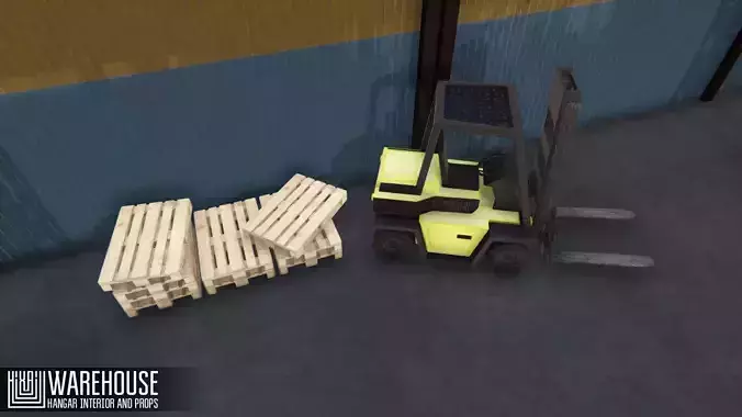 Warehouse - hangar interior and props