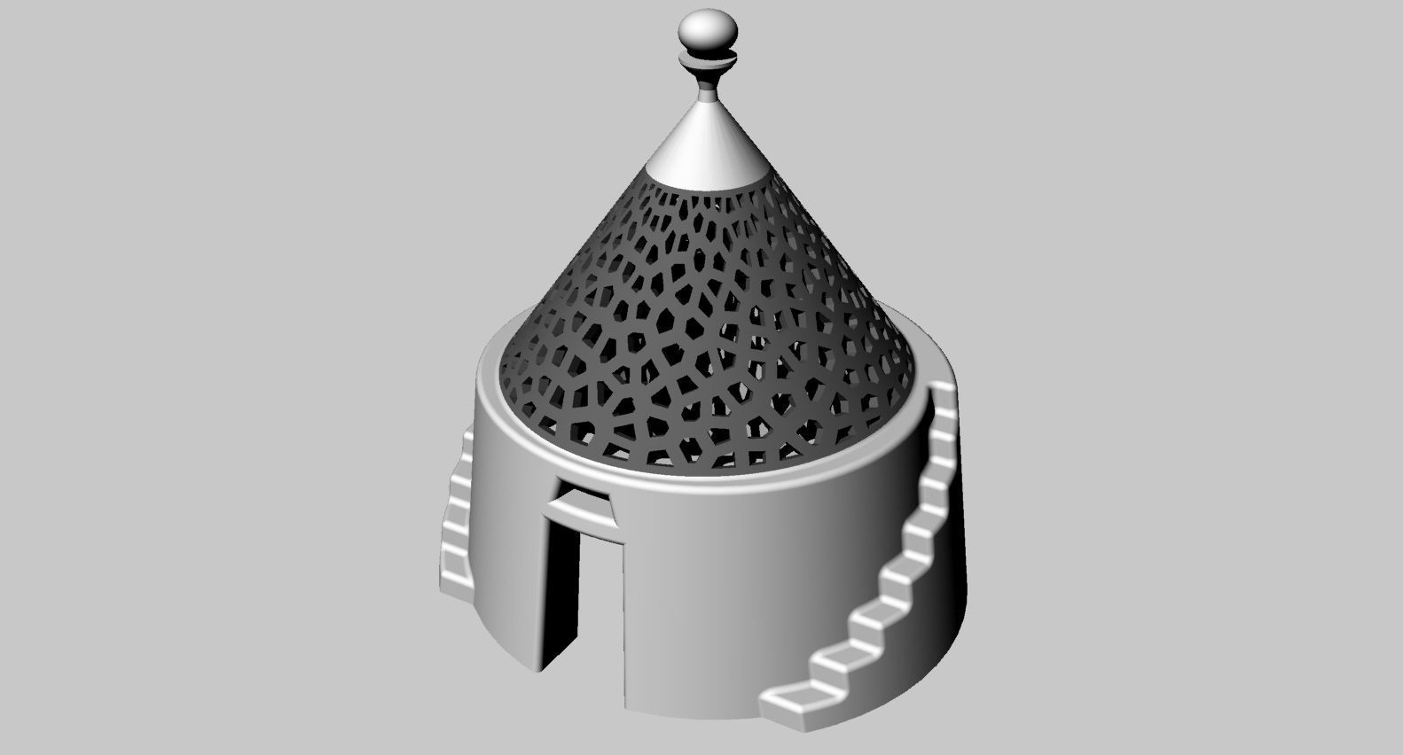 The Trullo - traditional Italian  Apulian home  3D print model_2
