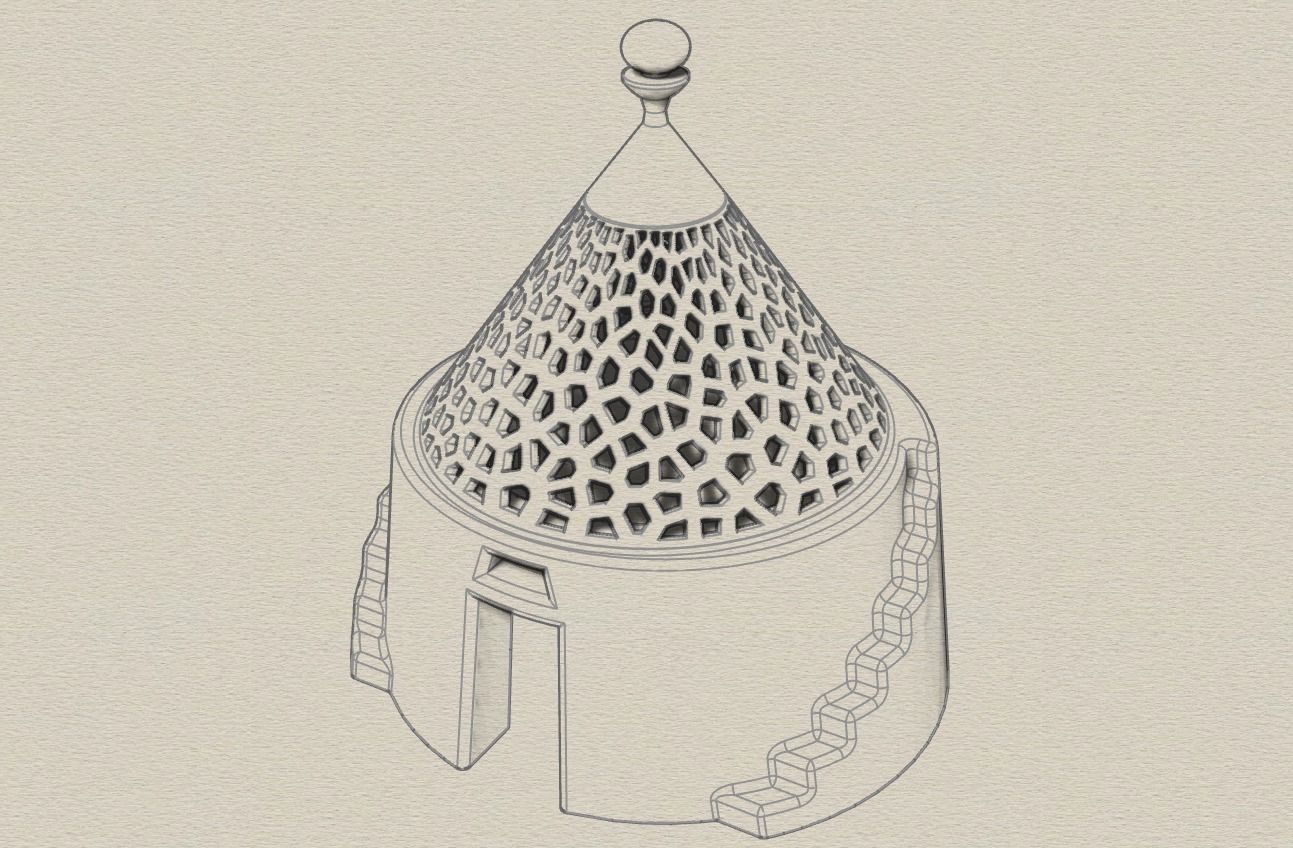 The Trullo - traditional Italian  Apulian home  3D print model_1