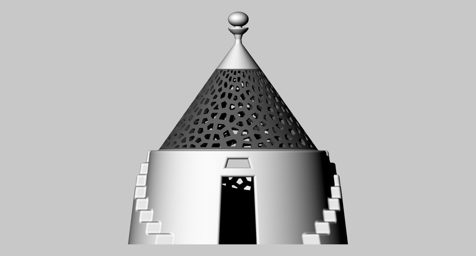 The Trullo - traditional Italian  Apulian home  3D print model_4