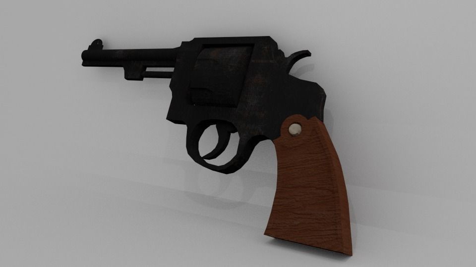 Smith and Wesson Revolver Free 3D model
