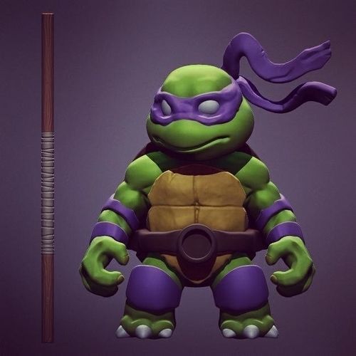 Chibi Mutant Ninja Turtles 3D Model Collection_2