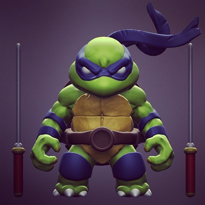 Chibi Mutant Ninja Turtles 3D Model Collection_4