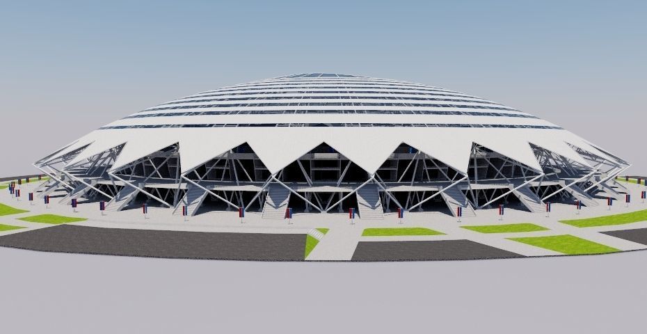 3D World Cup Stadiums - Russia 2018 3D Model Collection_7