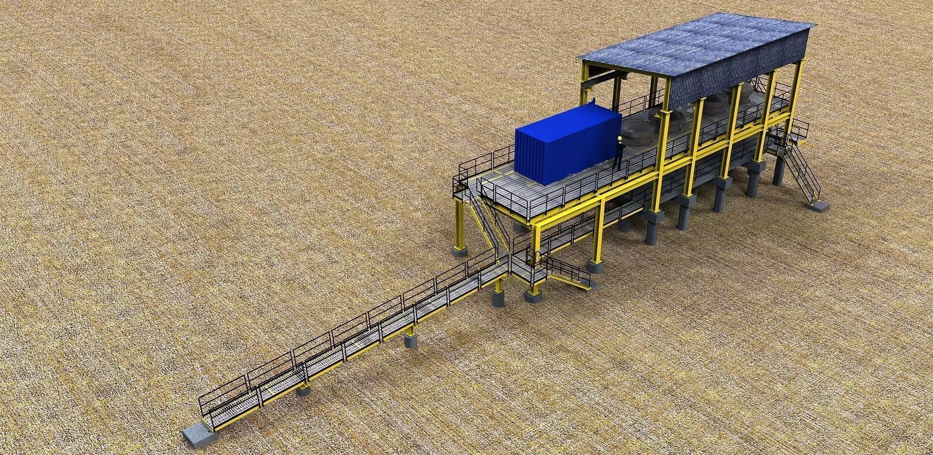 Filter building Free 3D model