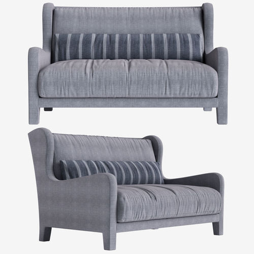 Sofa Foster Soft  Meridiani l140 x d97 x h90 art 48915 3D model