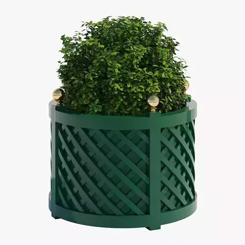 Round treillage planters 1