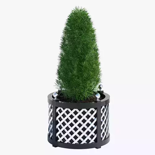 Round treillage planters 2