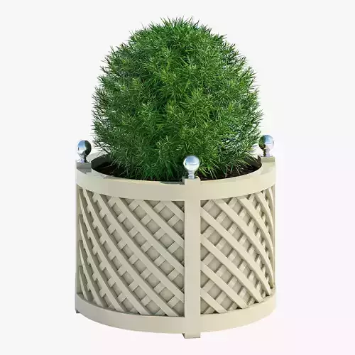 Round treillage planters 3