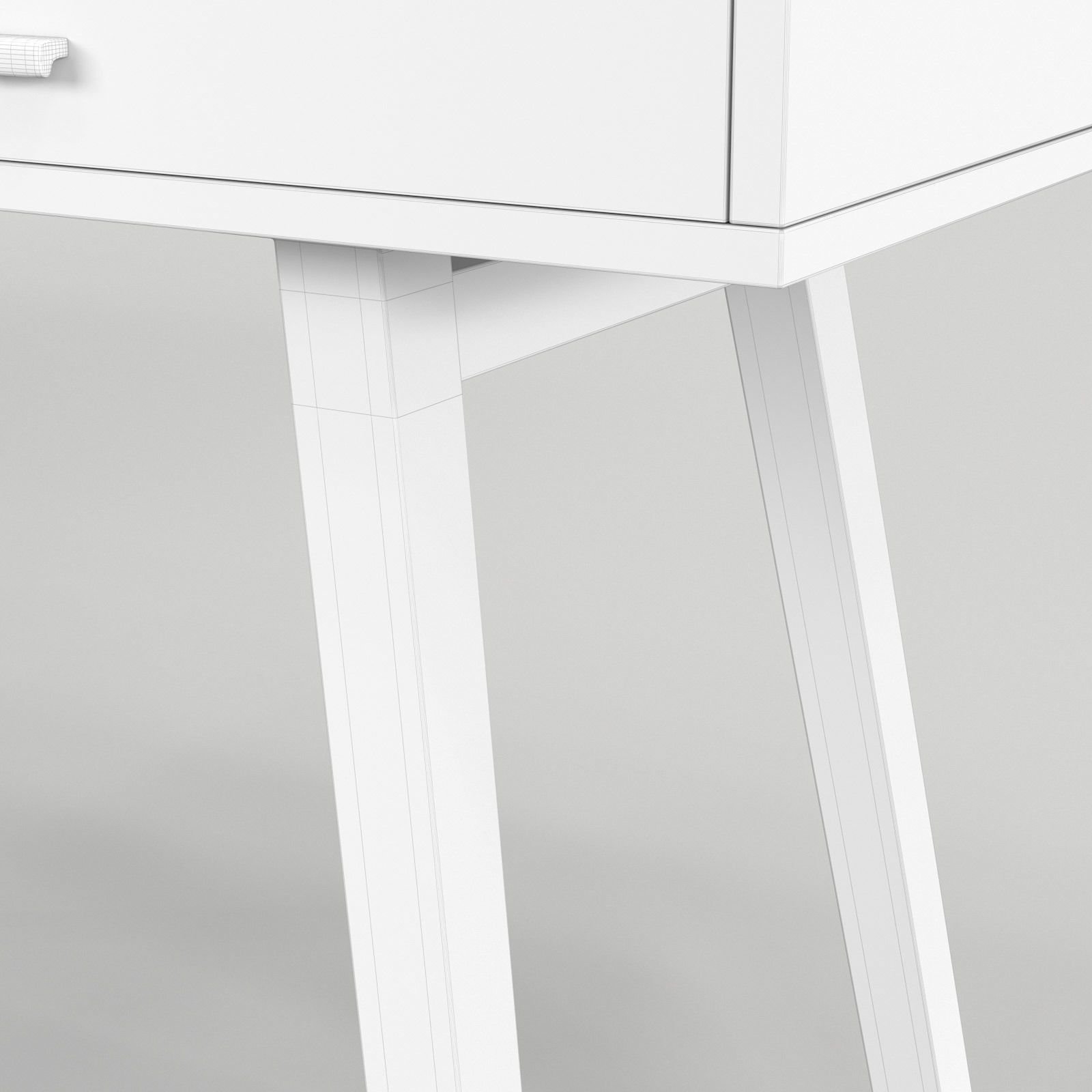 Scandinavian Desk 01 3D model_9