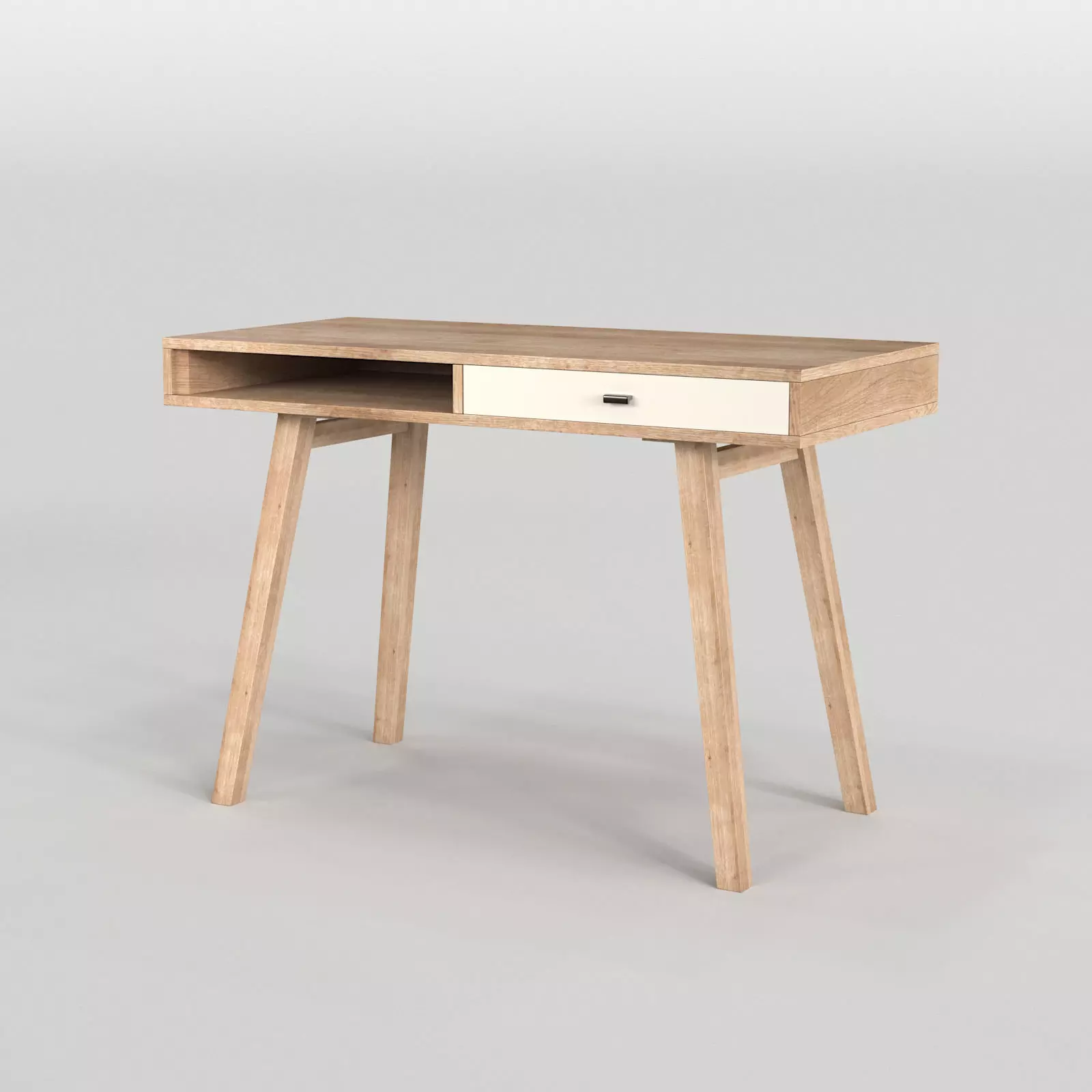 Scandinavian Desk 01 3D model_0