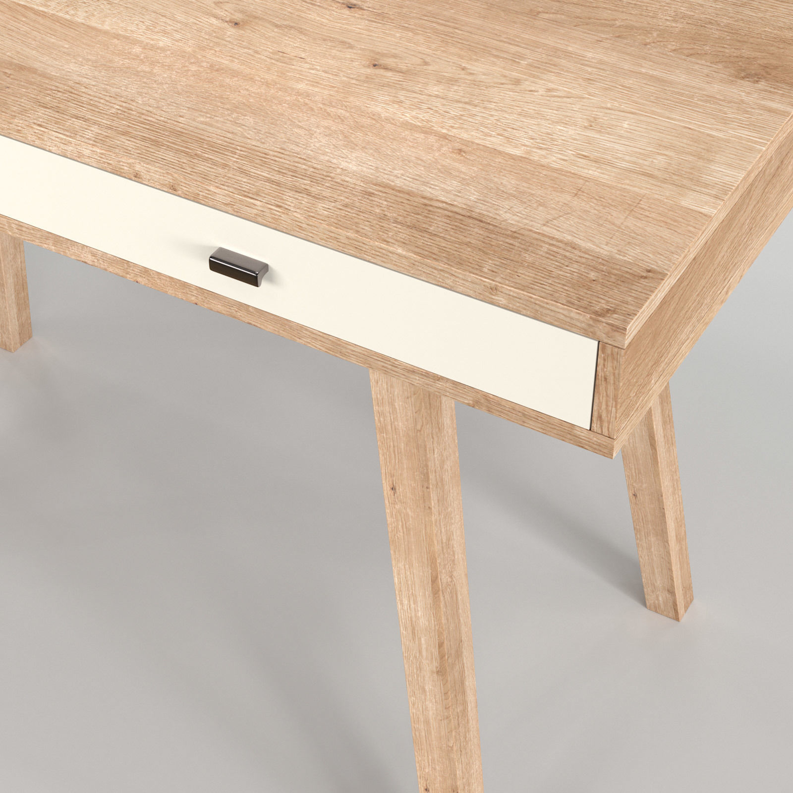 Scandinavian Desk 01 3D model_4