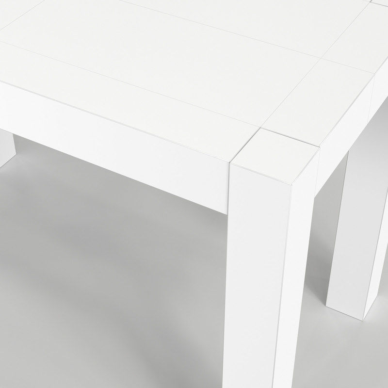 Scandinavian Desk 02 3D model_5