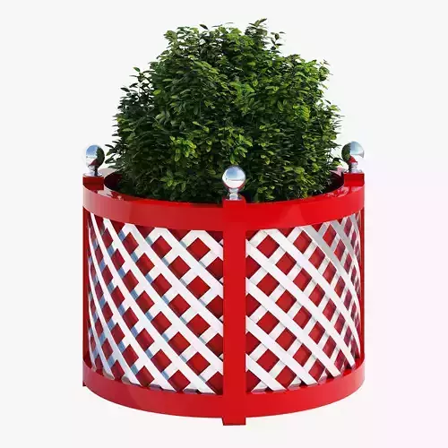 Round treillage planters 5