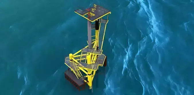 Medium deck caisson concept Free 3D model