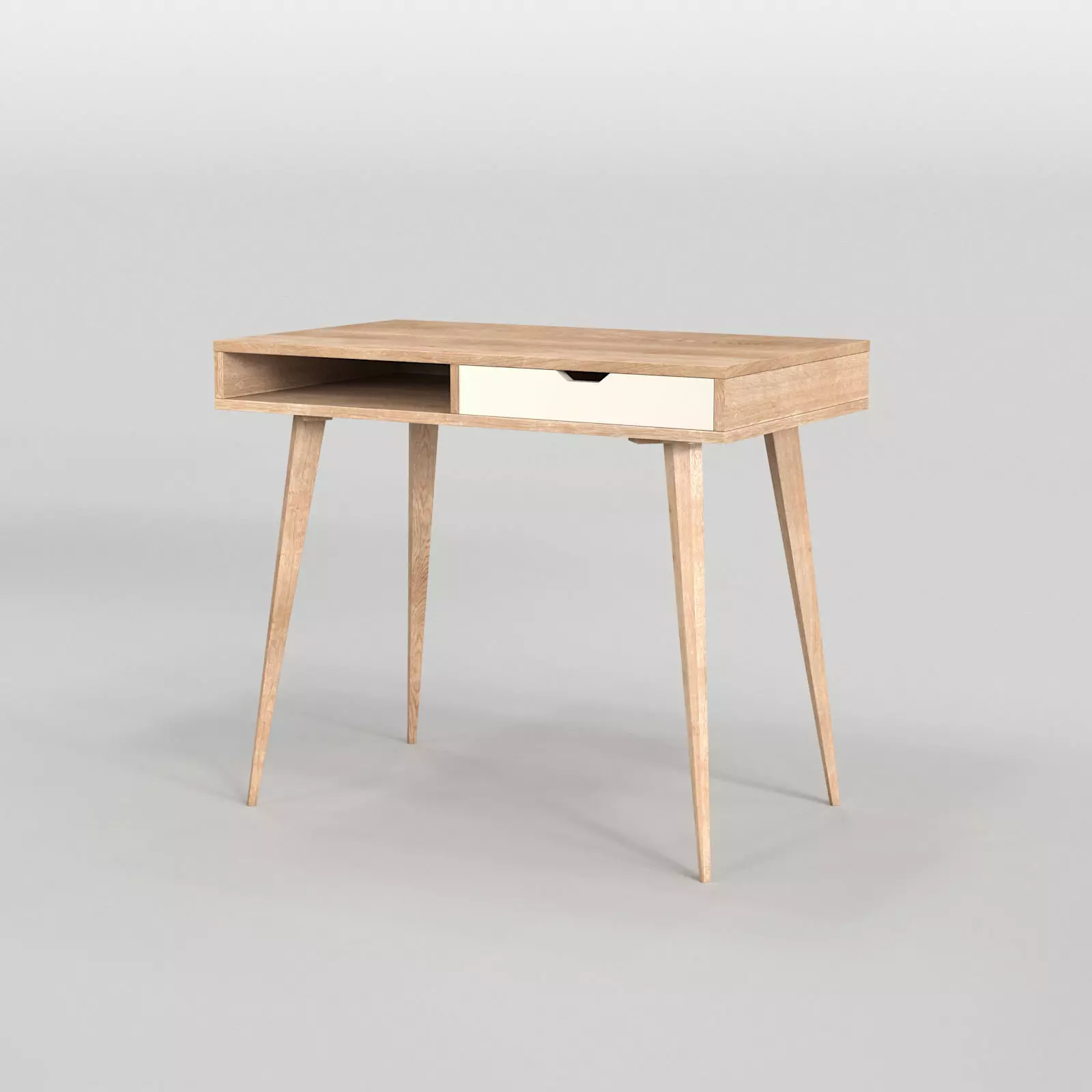 Scandinavian Desk 04 3D model_0